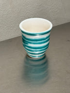 Gmundner Keramik Grüngeflammt cups, set of 6