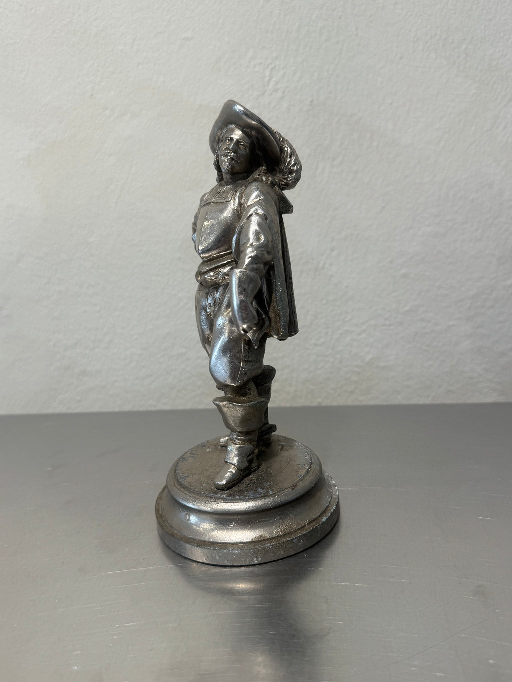 Antique musketeer figurine detail