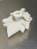 Alabaster grapevine candlestick, mid-century