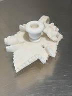 Alabaster grapevine candlestick, mid-century