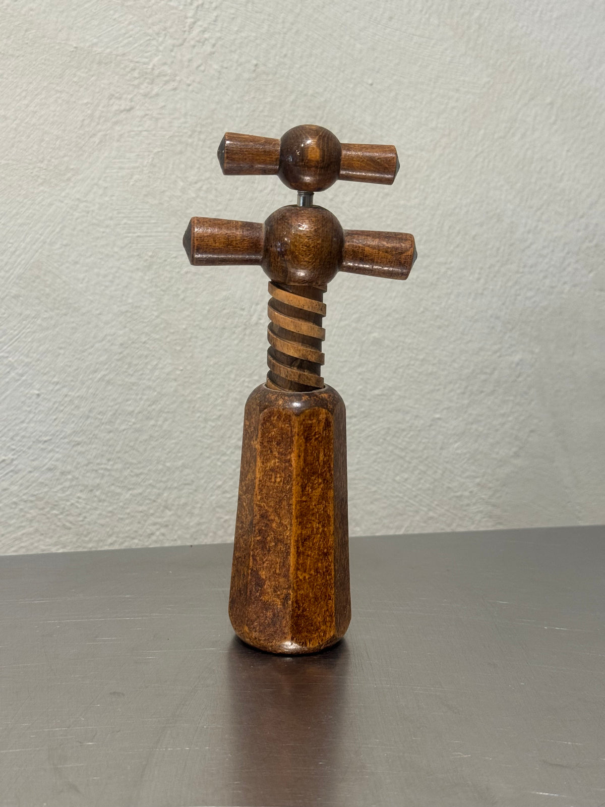 French walnut corkscrew, vintage