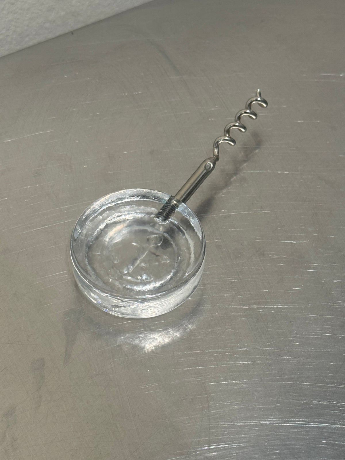 Vintage Lindshammar Glasbruk corkscrew