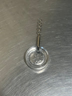 Glass handle corkscrew with anchor motif