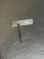 Mid-century stainless steel corkscrew detail