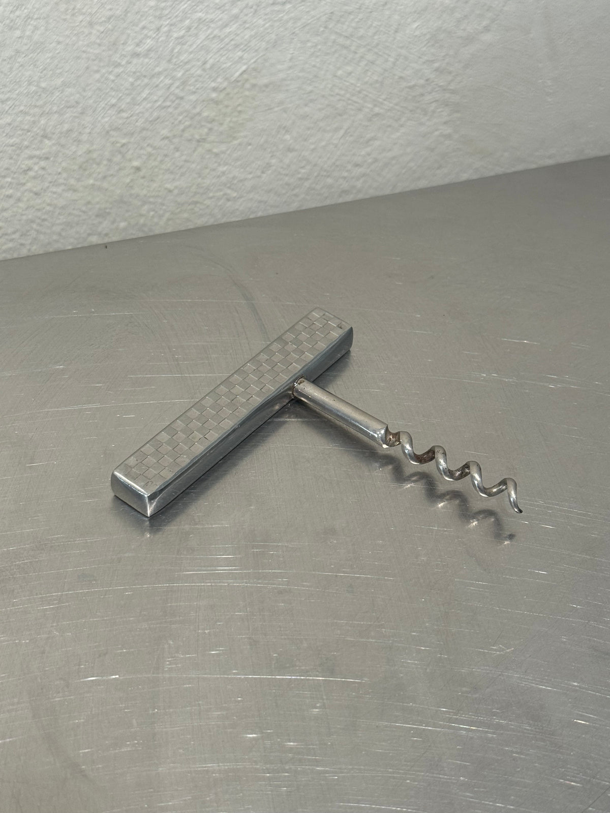 German stainless steel corkscrew, mid-century