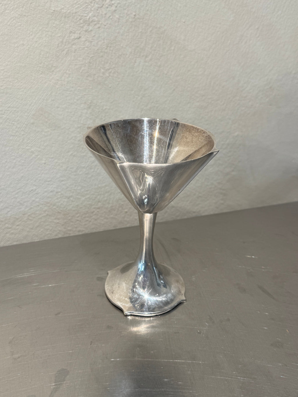 Set of six GENSE silver-plated cocktail glasses