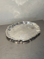 Vintage Rococo style tray side view