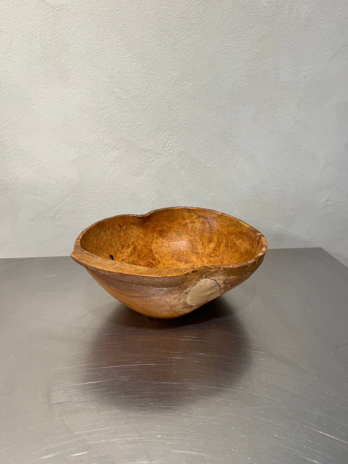 Antique Swedish birch burl bowl