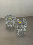 Rudolf Jurnikl crystal candleholders set of two