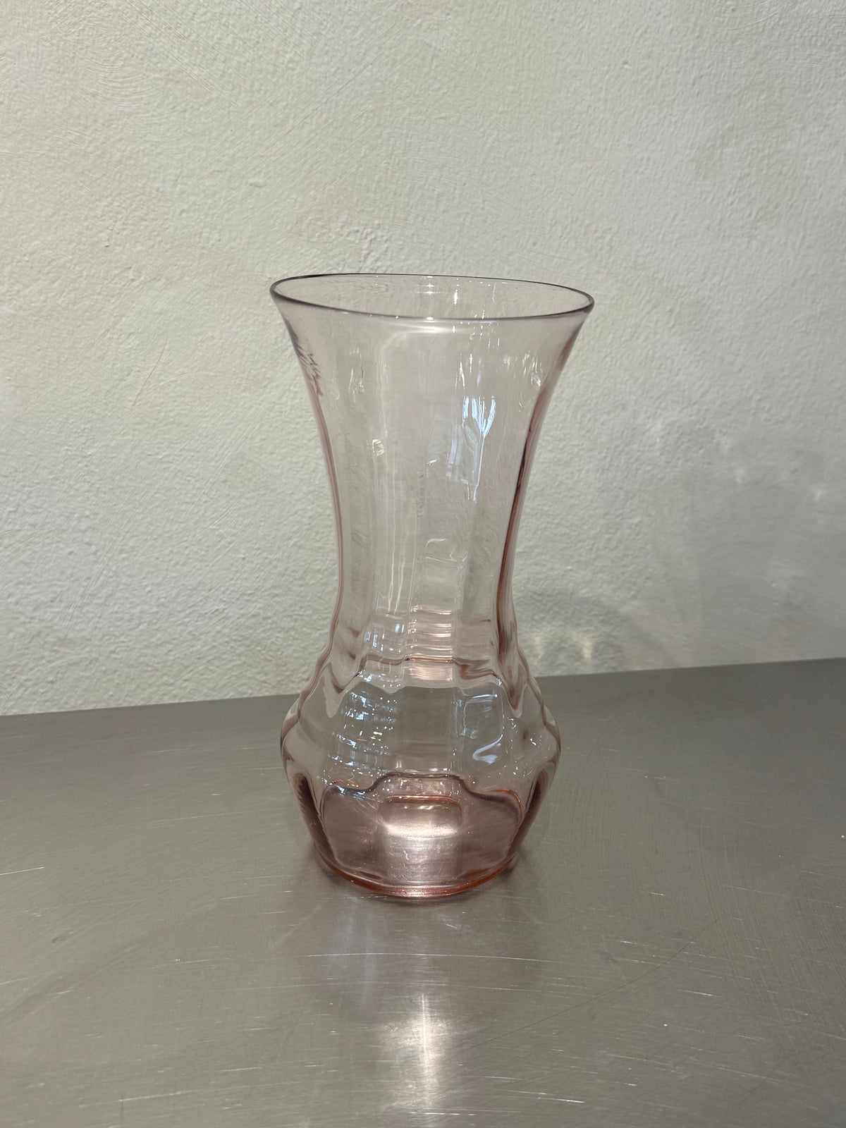 Edward Hald pale pink glass vase, 1930s