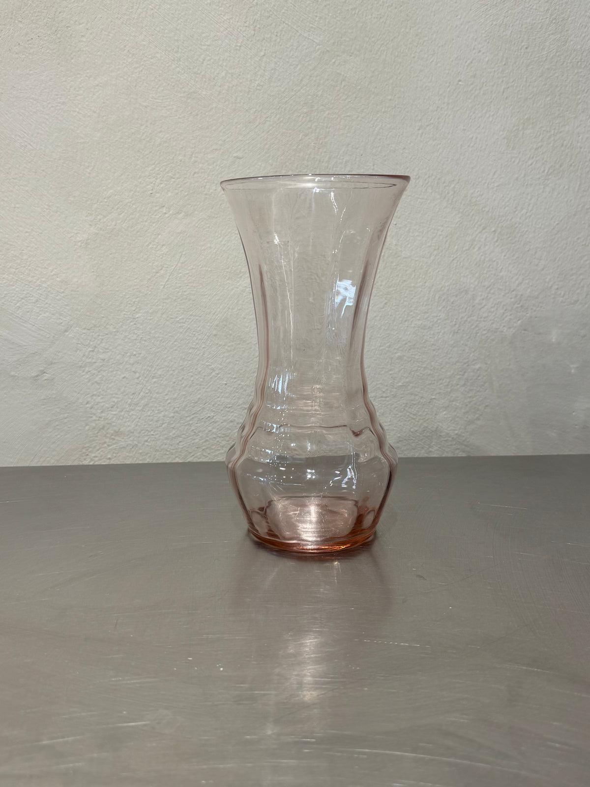 Vintage Edward Hald pink vase side view