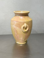 Scandinavian vintage yellow ceramic vase