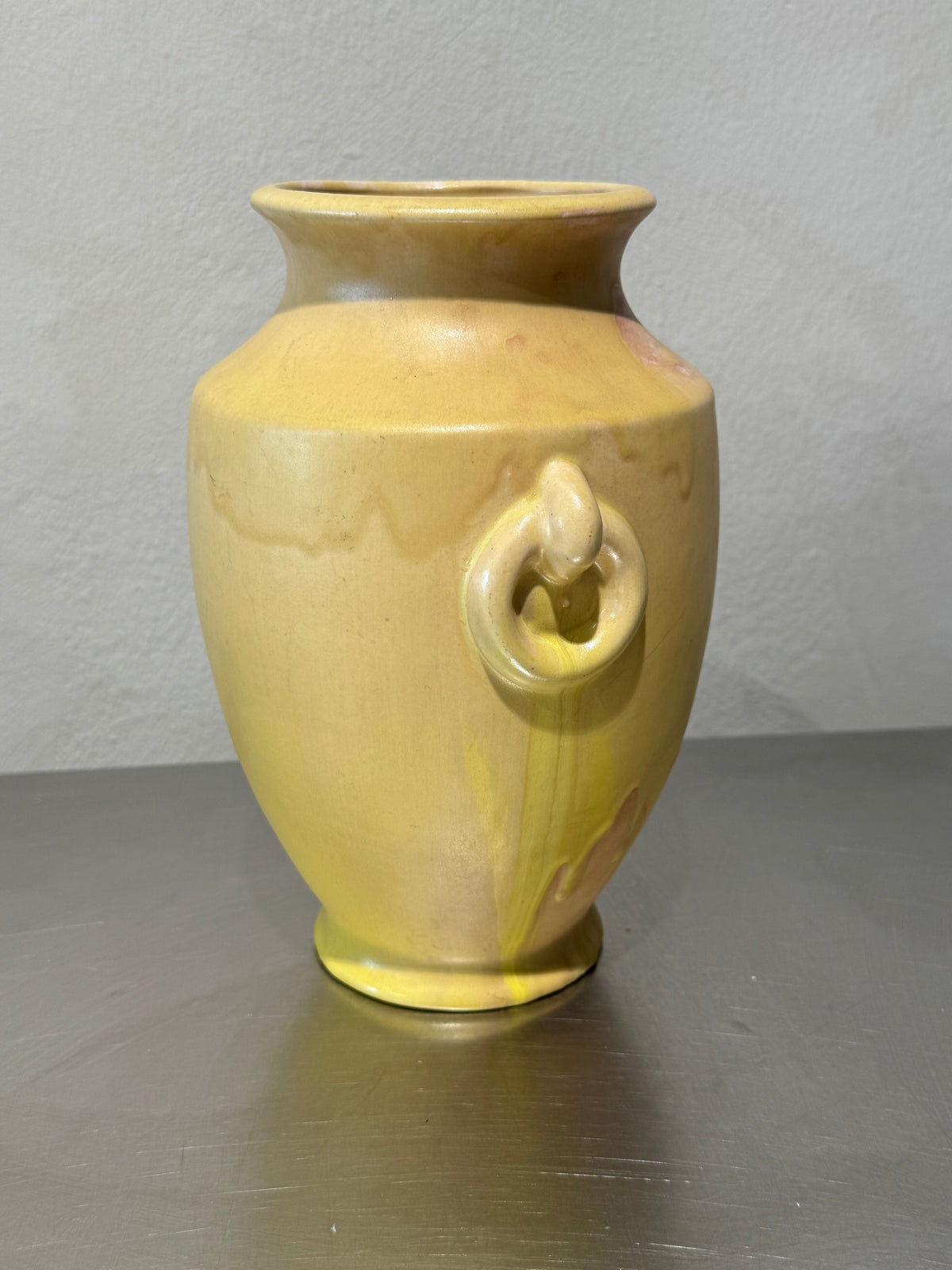 Mid-century Finnish ceramic vase side view
