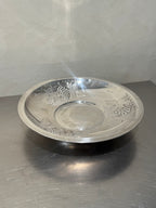 Silver-plated fruit bowl with grape motif
