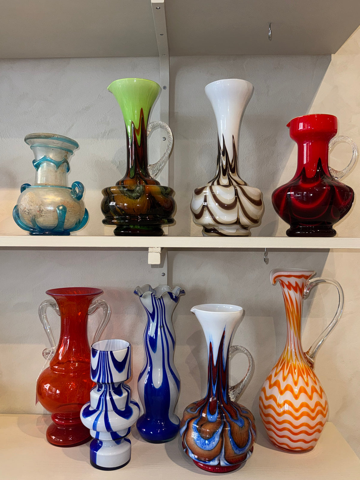 Carlo Moretti glass carafe detail