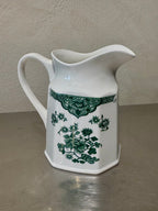 Green and white Old Pekin jug by J. & G. Meakin