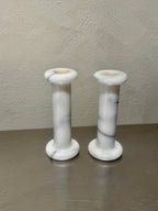 1990s marble candlesticks by Knut Hagberg