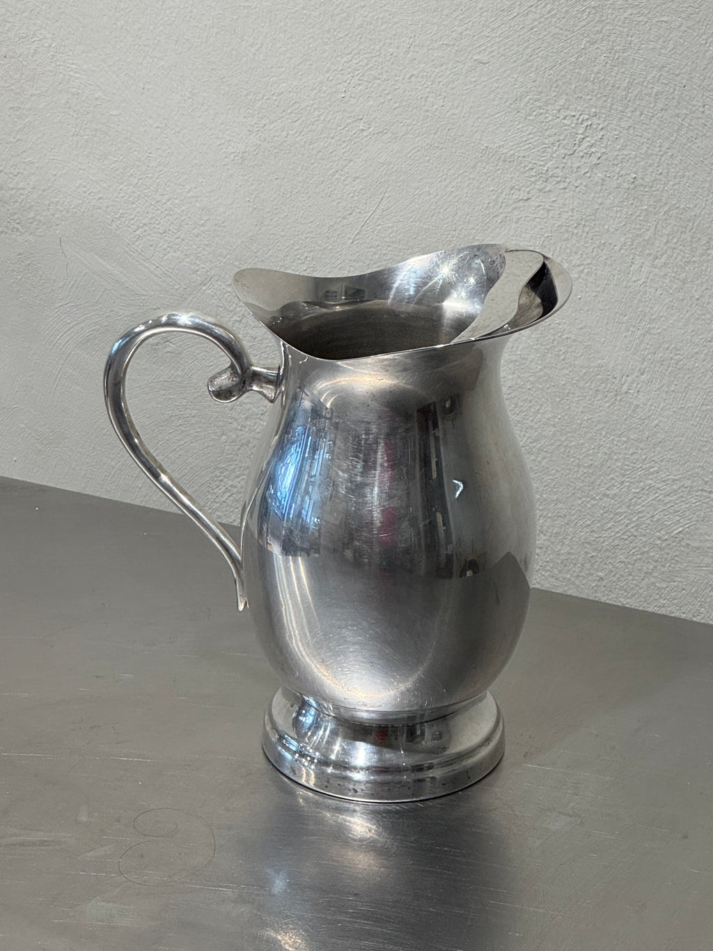 Mid-century silver-plated serving pitcher