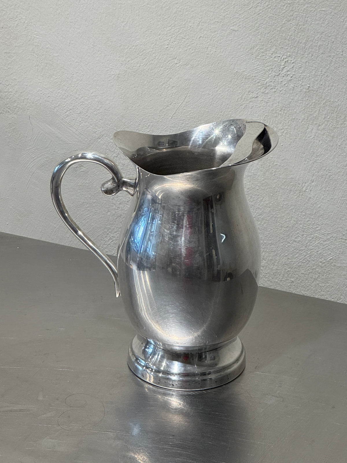 Mid-century silver-plated serving pitcher