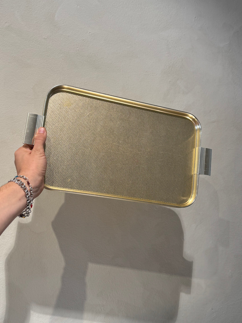 Woodmet aluminium serving tray from the 1950s