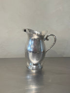Silver-plated pitcher for ice lemon and fruit water