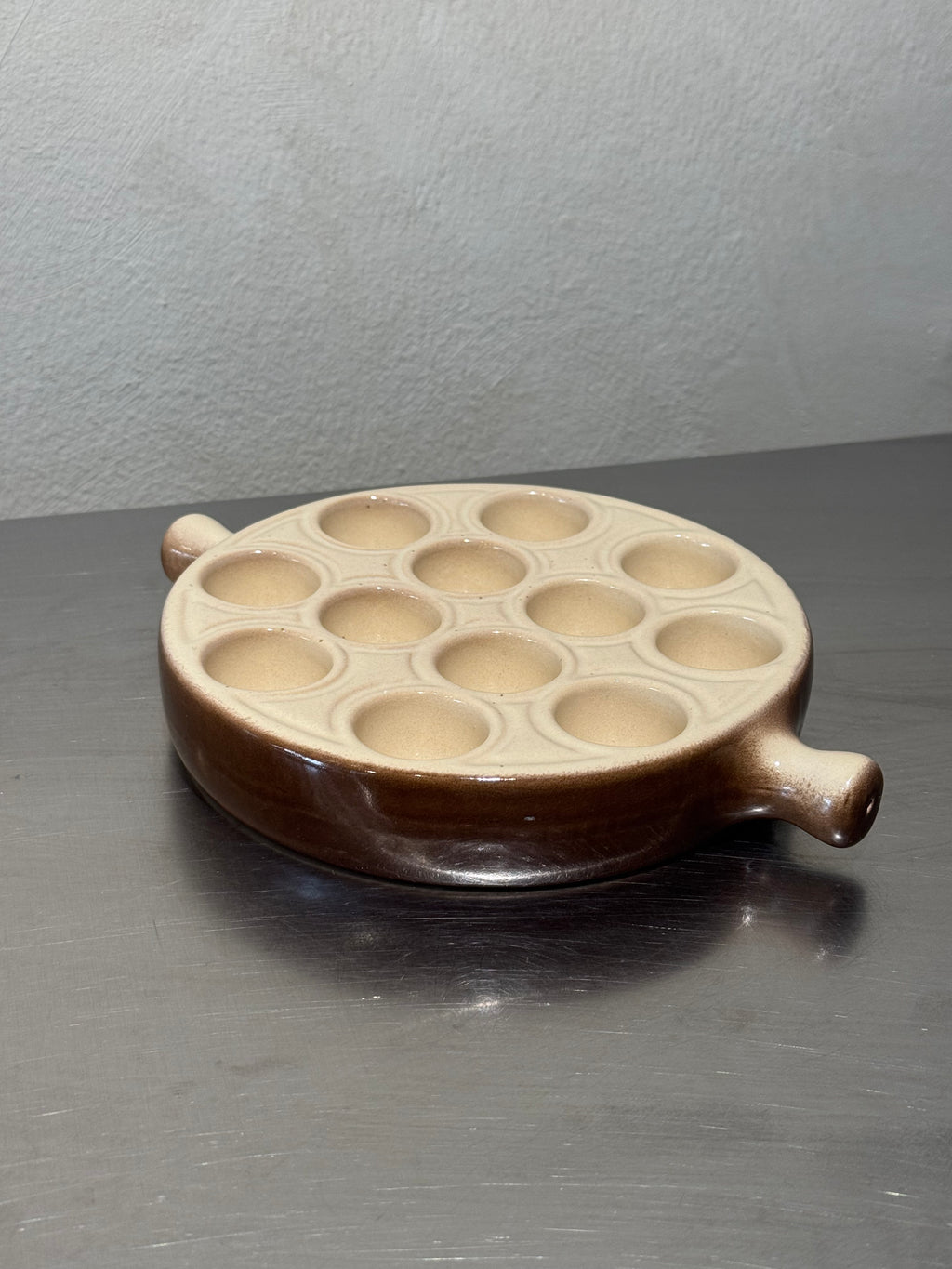 1970s French escargot dish by Emile Henry