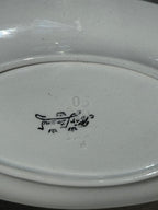 Rörstrand fish sauce boat with glaze crazing