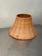 Vintage rattan lampshade detail