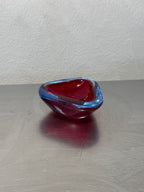 Murano art glass bowl side view