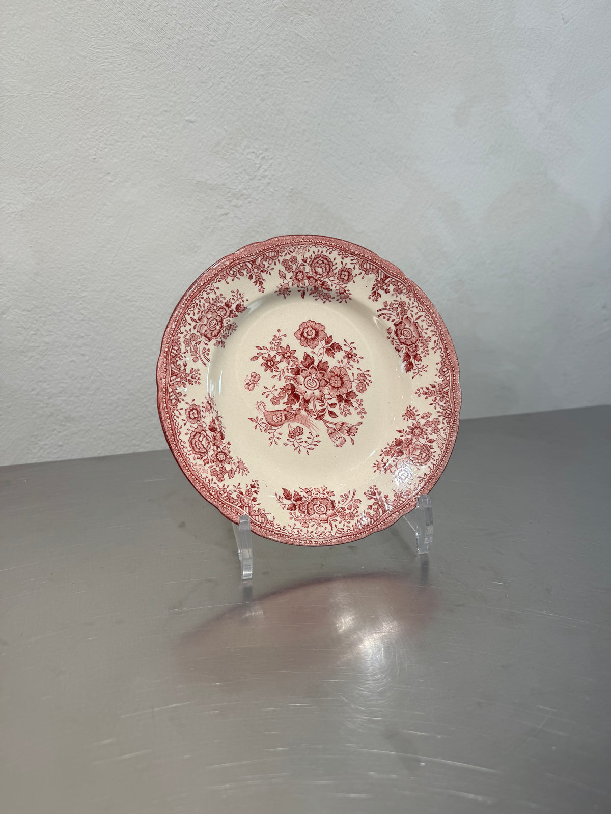 Old Gustavsberg Red Pheasant Side Plate – product image 1