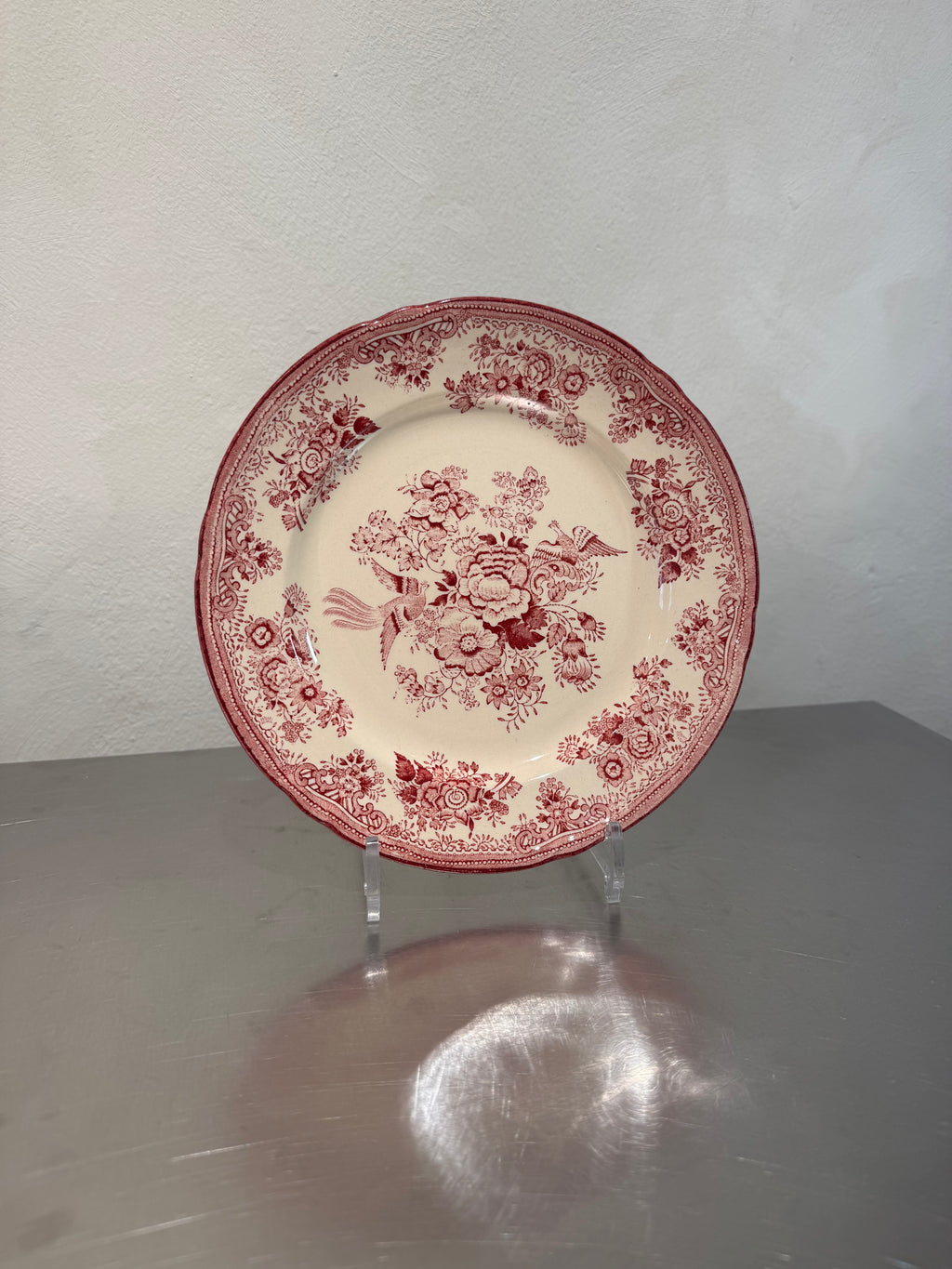 Old Gustavsberg Red Pheasant Dinner Plate – product image 1