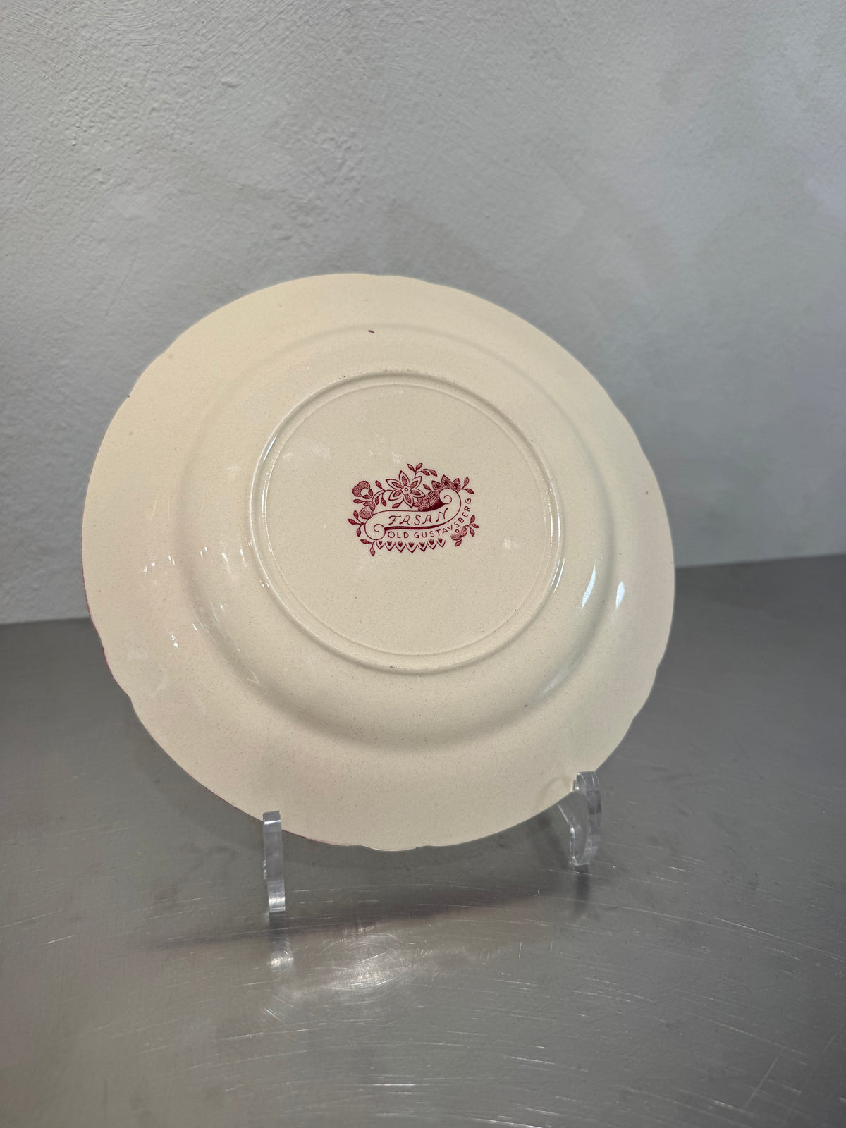 Old Gustavsberg Red Pheasant Salad Plate – product image 2