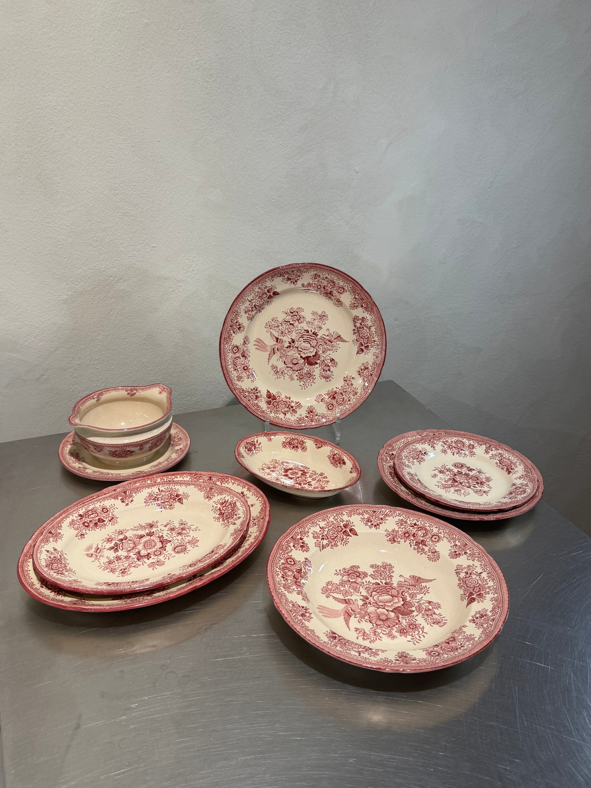 Old Gustavsberg Red Pheasant Salad Plate – product image 3