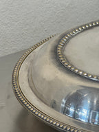 Large Nickel Silver Serving Dish – product image 4