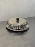 Nickel Silver Serving Dish with Tray – product image 1
