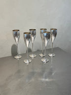 Silver-Plated Champagne Flutes Set of 6 – product image 2