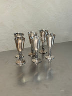 Nickel Silver Snaps Goblets Set of 6 – product image 2