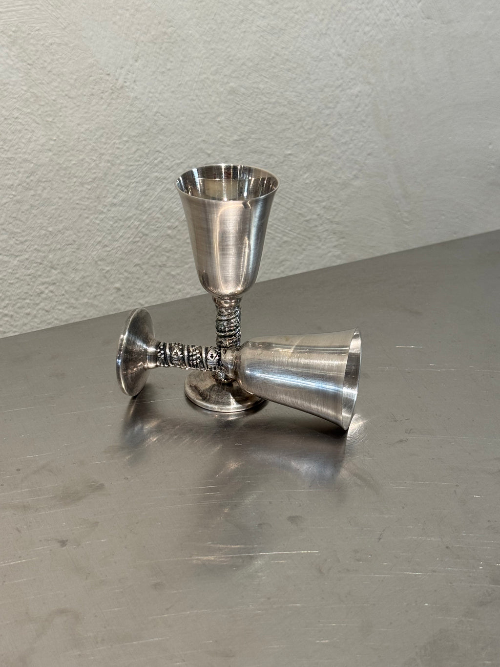 Nickel Silver Snaps Goblets Set of 6 – product image 3