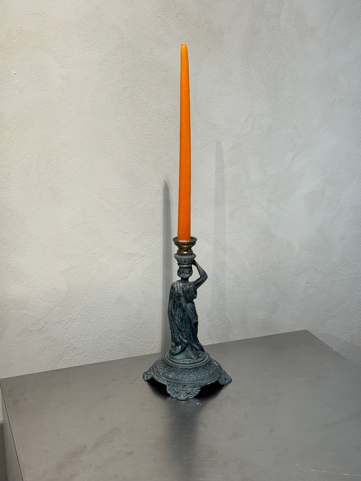 Zinc and Brass Candleholder – product image 2
