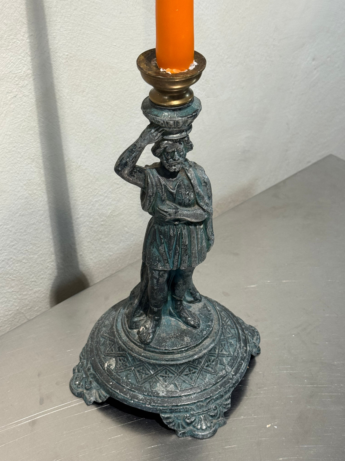 Zinc and Brass Candleholder – product image 4