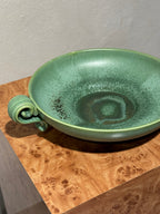 Large celadon ceramic bowl by Arthur Percy