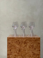 Classic clear Roemer glasses, mid-century