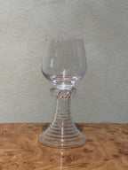 Set of six clear Roemer glasses