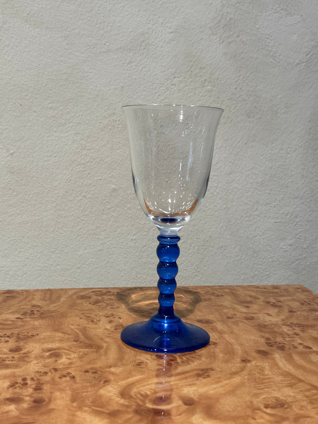 Vintage Le Goce wine glass detail