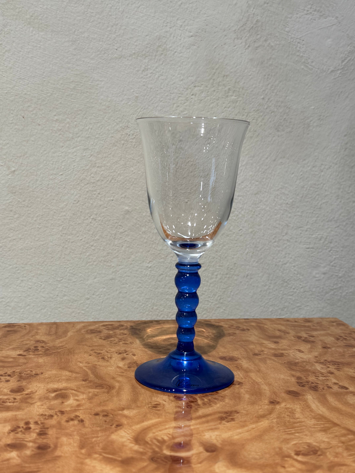 Vintage Le Goce wine glass detail