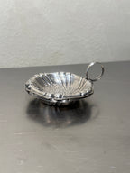 Mid-century shell tea strainer set of two