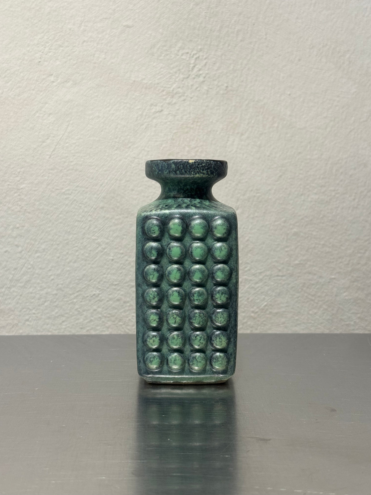 VEB Haldensleben Fat Lava ceramic vase
