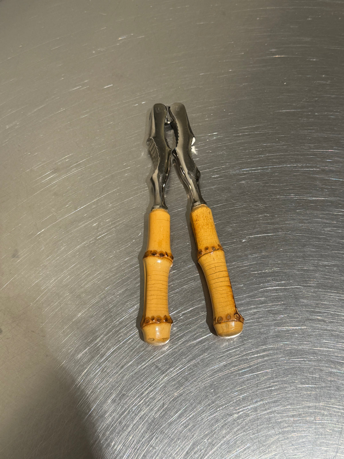 1950s nutcracker with bamboo handles