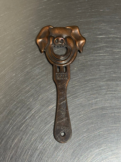 1960s copper pig bottle opener