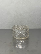 Vintage cut glass lidded box detail